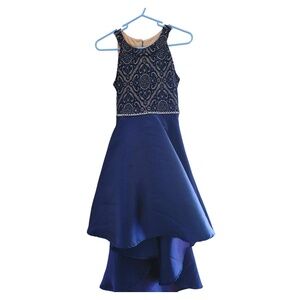 HIGH LOW BLUE DRESS